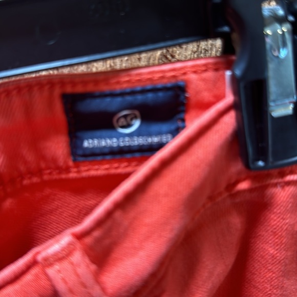 Adriano Goldschmied Mid rise cigarette pant coral/orange size 27R - Picture 3 of 10
